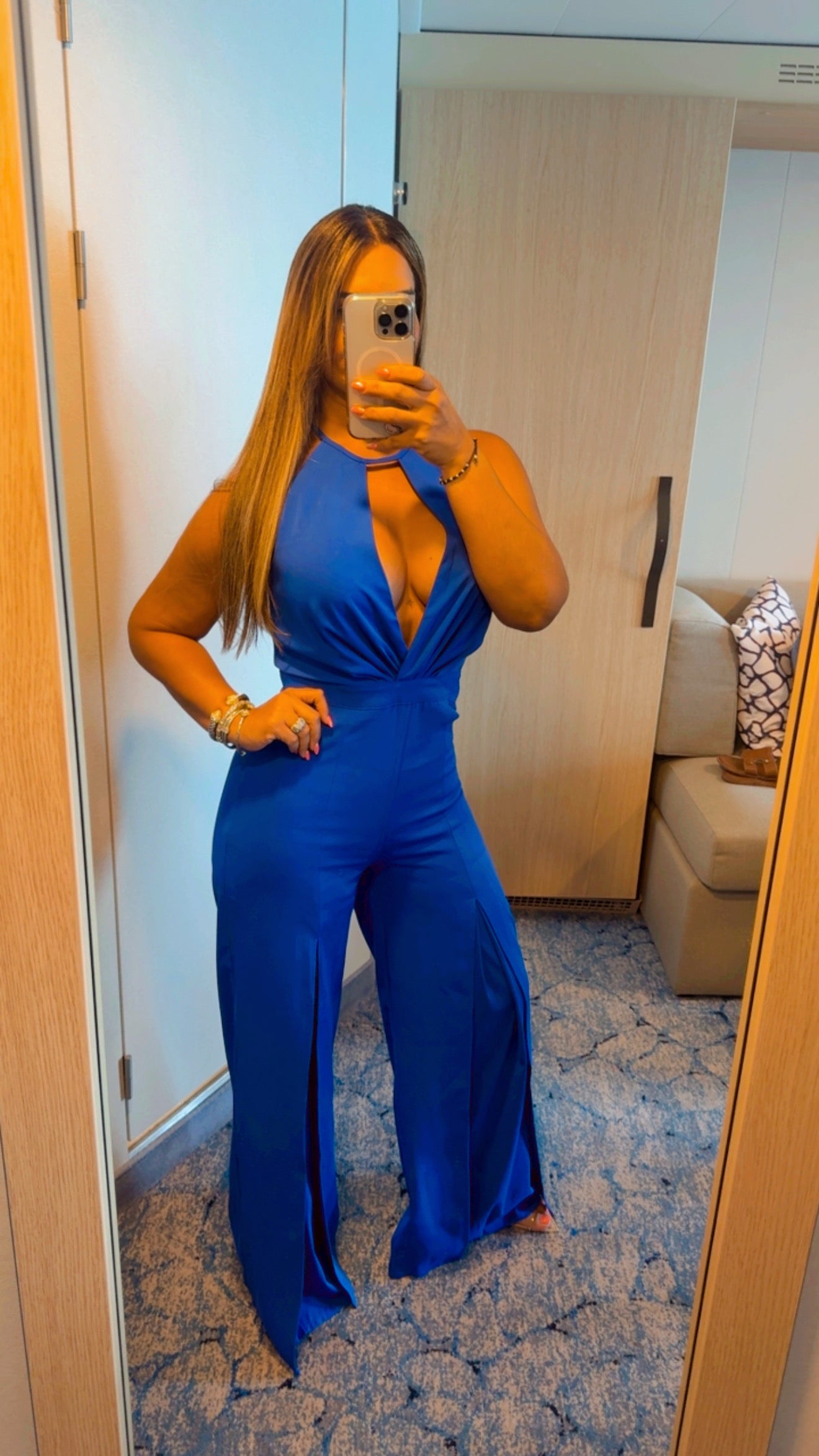Royal Carribean Blue Jumpsuit(utilicé talla Médium)