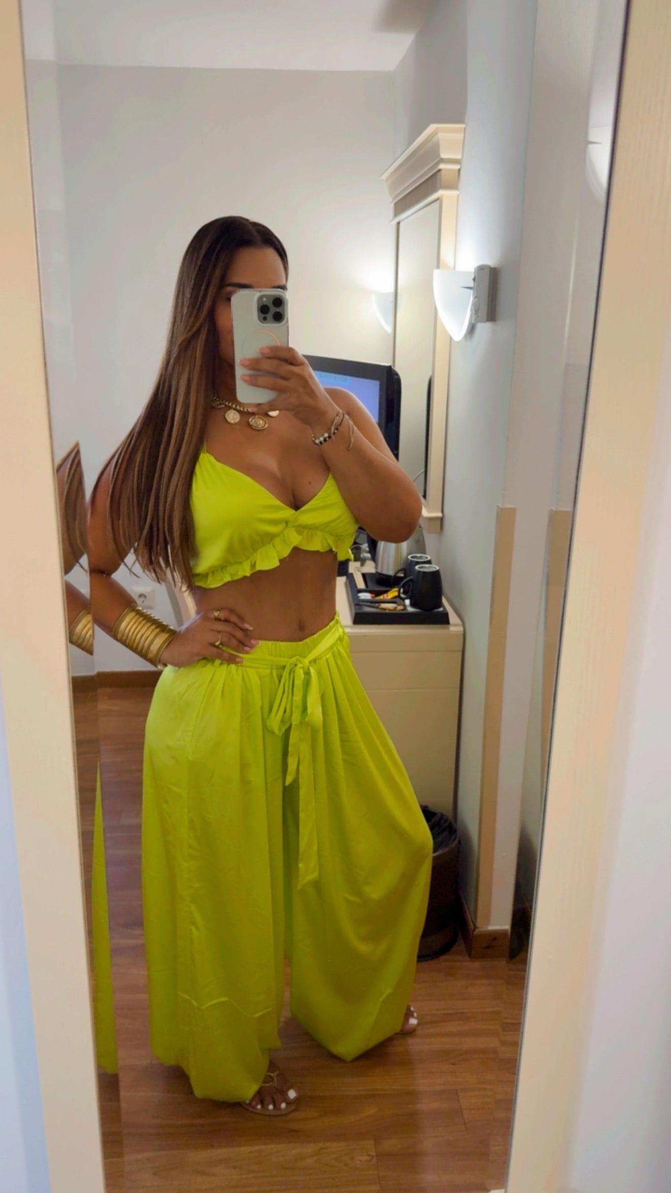 Atenas Green Set (spandex) le corté de largo