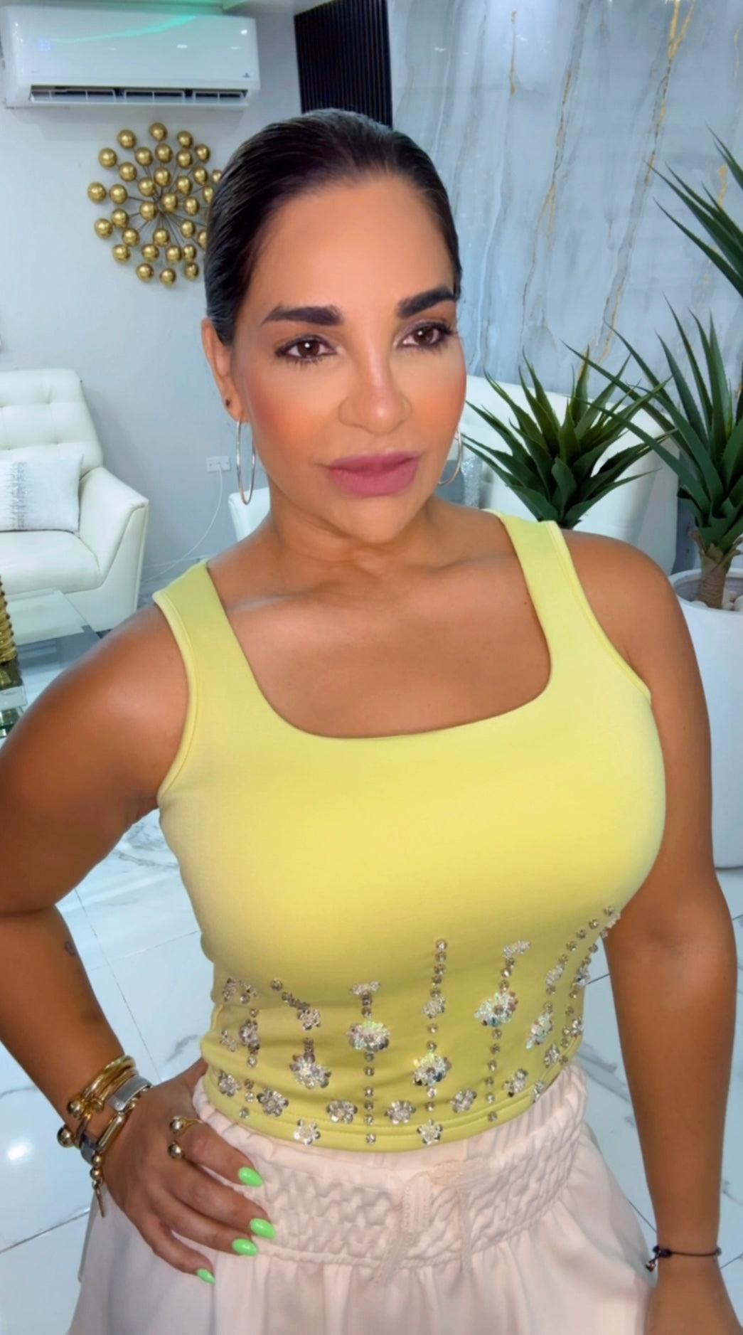 Lisa Avocado Top (stretch)