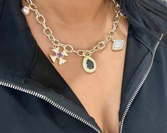 Gems Gold Multicharm (Gold Plated)