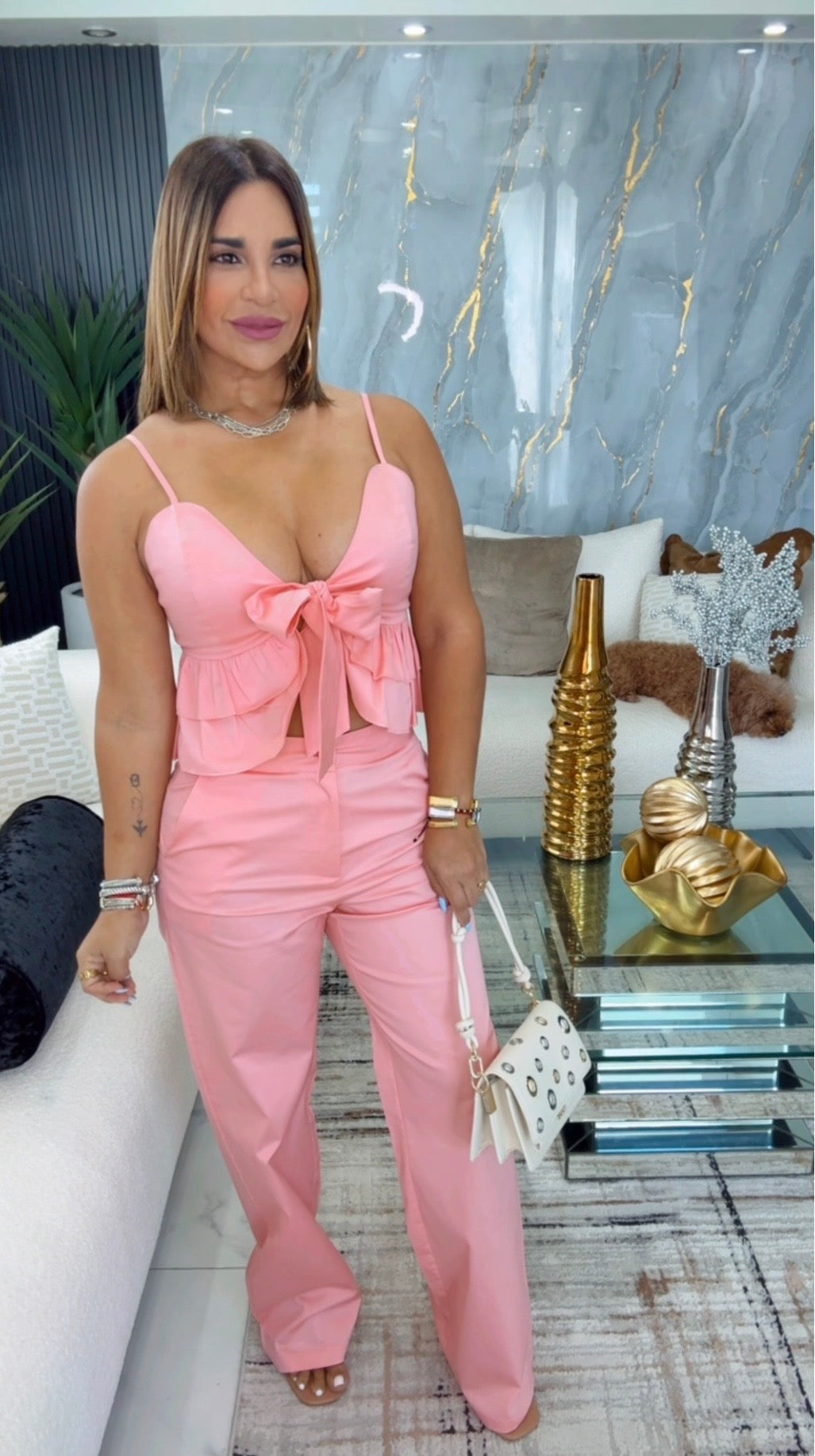 Pisa Salmón Pink Set (spandex)