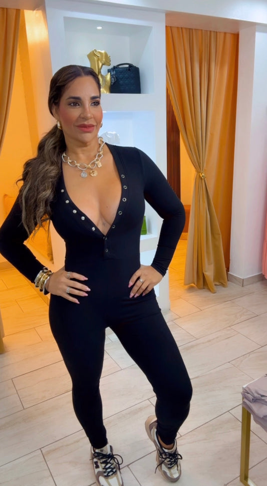 Tegucigalpa Black Jumpsuit (stretch)