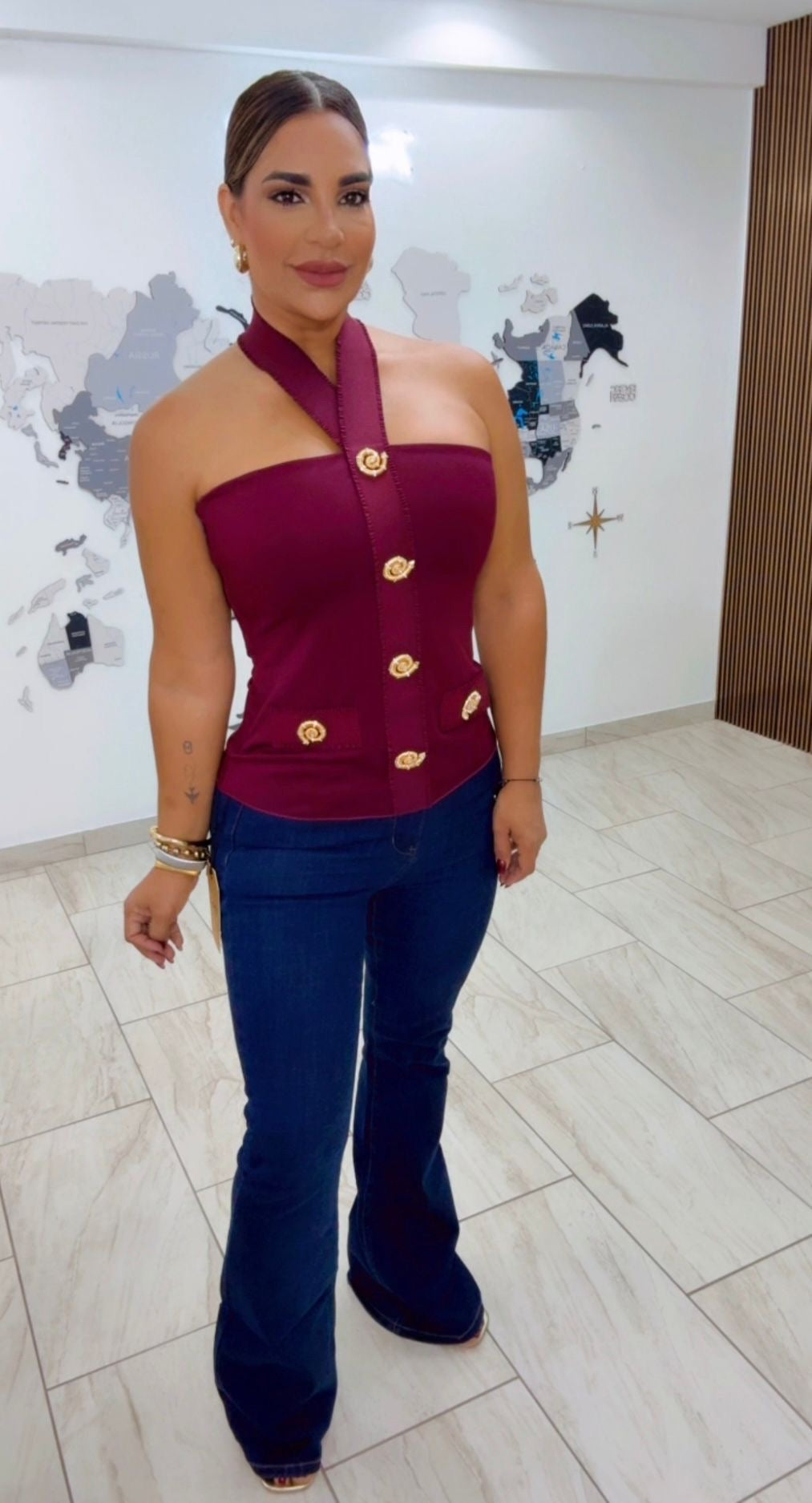 Vibrant Jean (entalle alto) stretch, utilicé talla 5