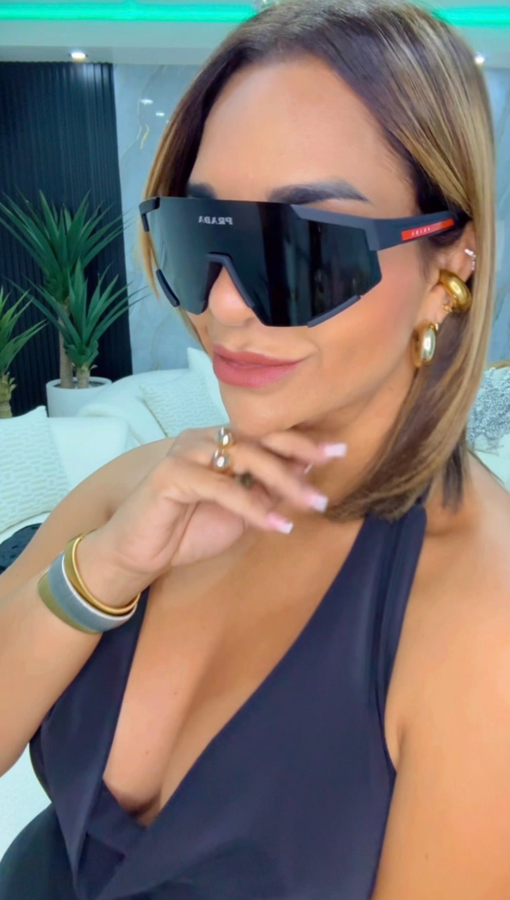 PDA Black Sunglasses (Kit completo) Unisex