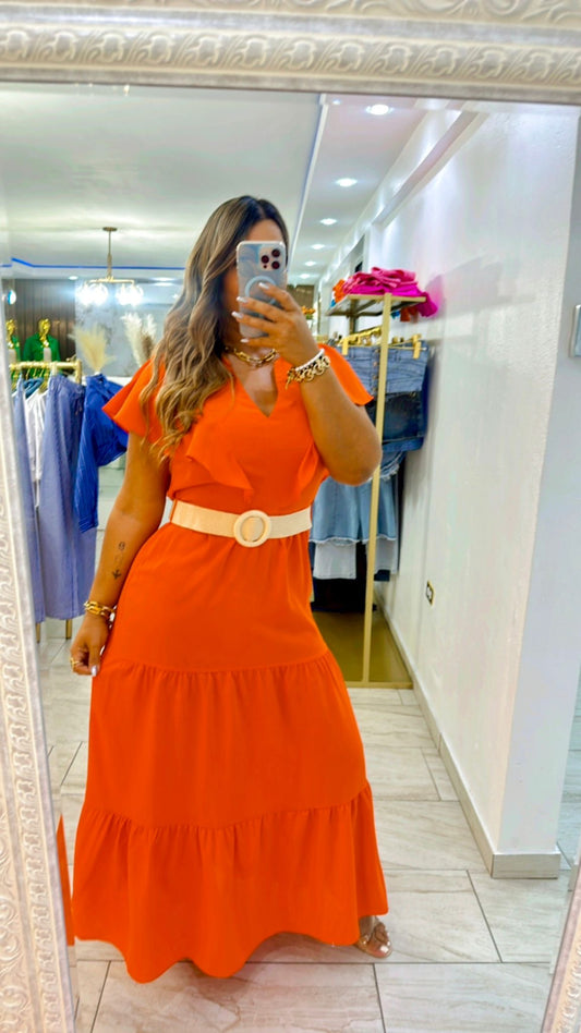 Morelia Orange Dress
