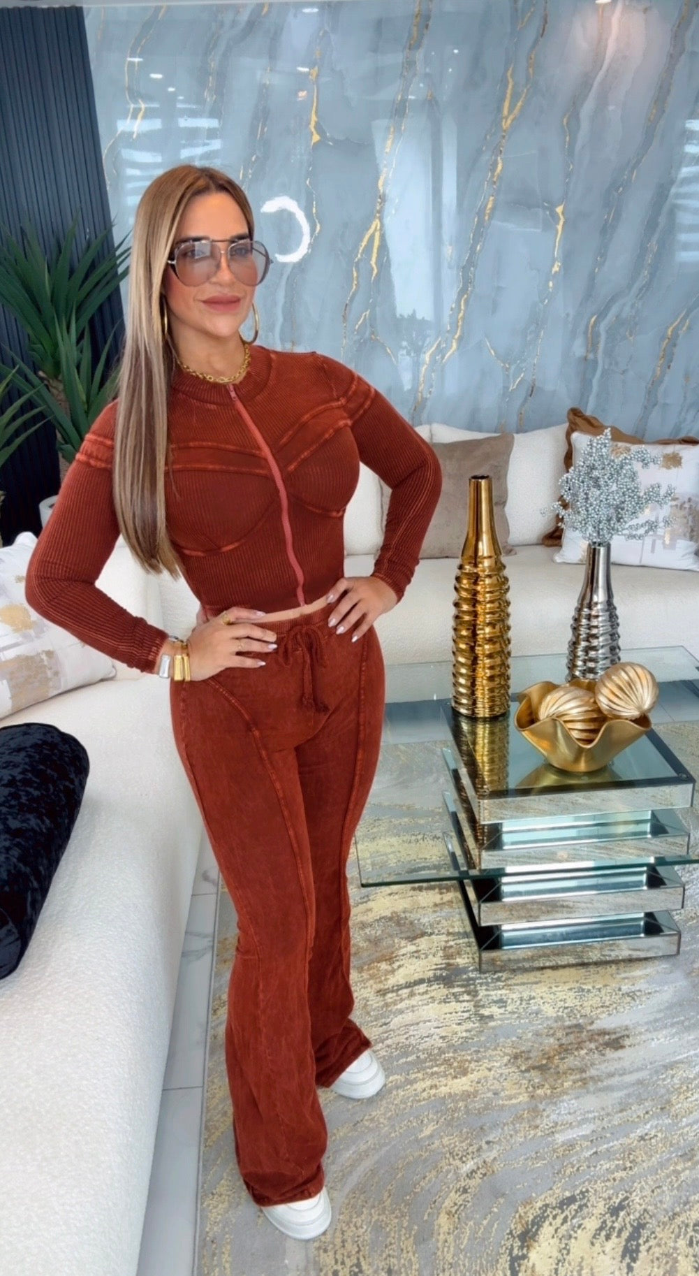 Mineral Wash Rust Set (spandex)