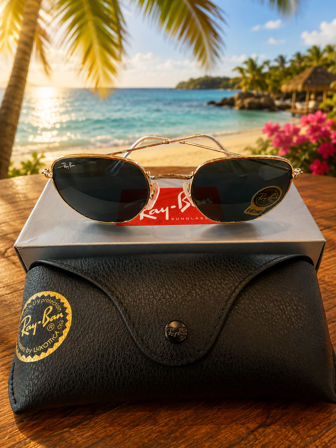 RB Gold Sunglasses (Kit Completo)