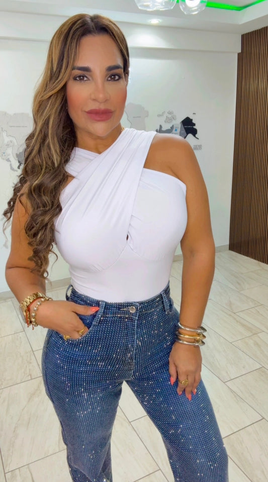 White bodysuit (stretch)