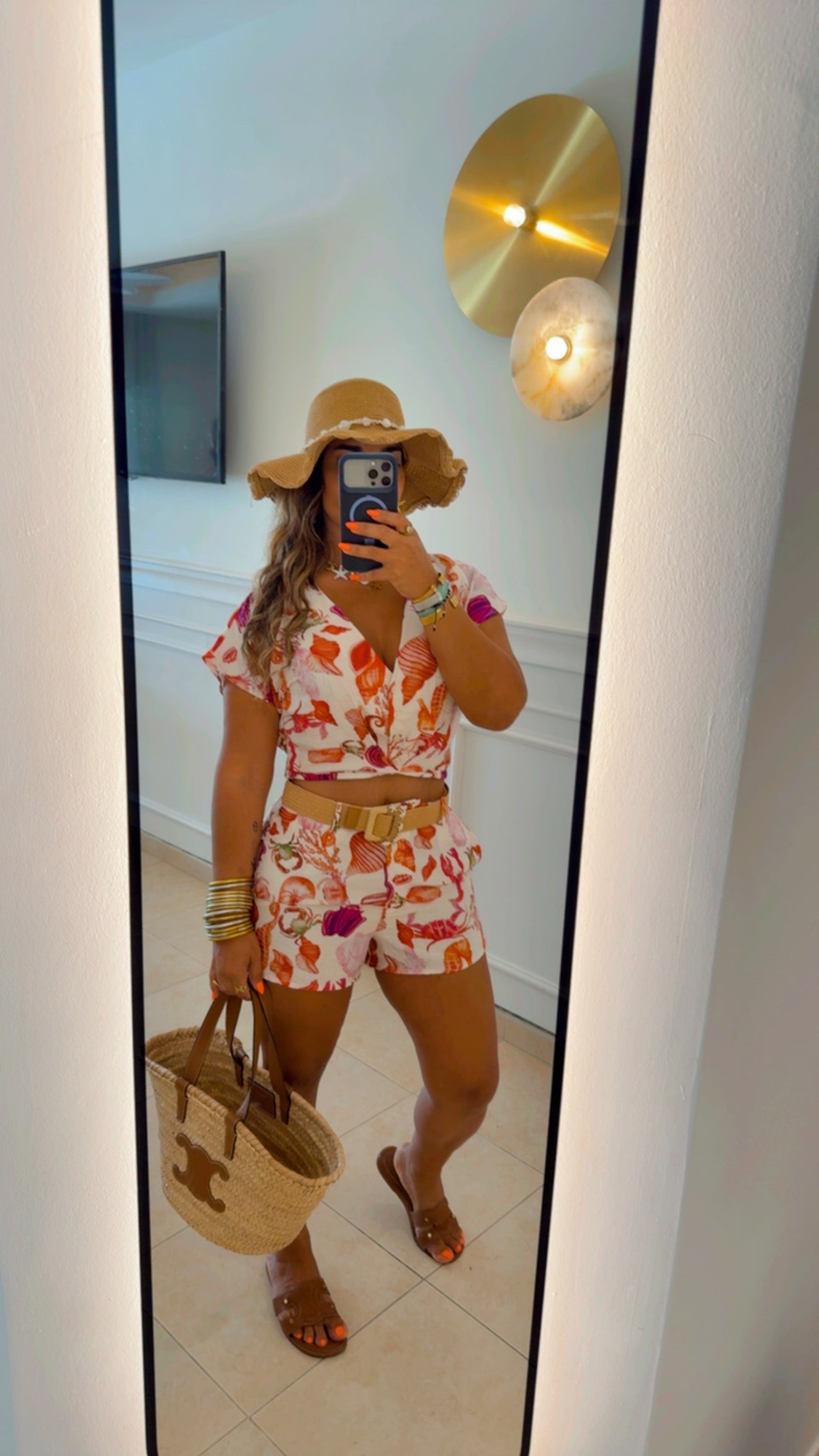 Del Mar Lino Set (incluye cinturón) spandex
