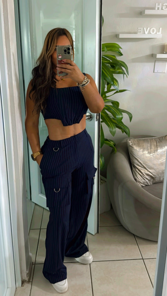Albania Navy Cargo Set (utilicé talla M)