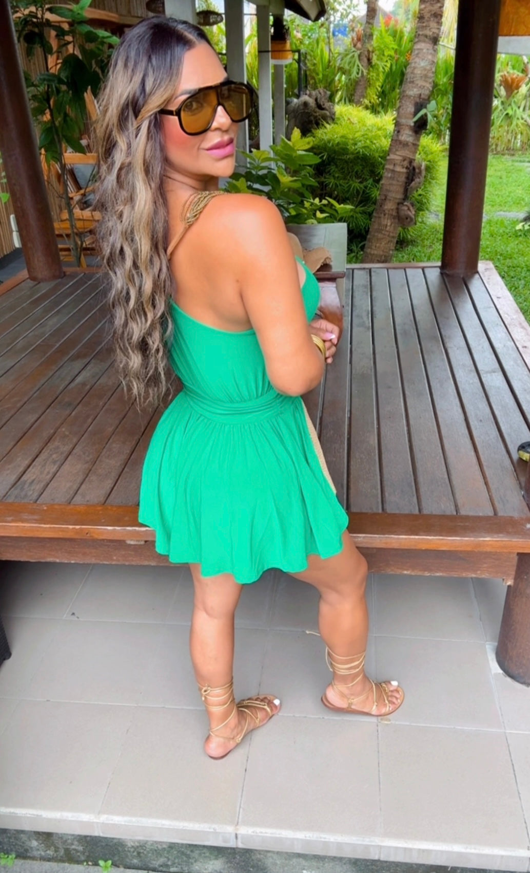Restock Padang Green Romper (stretch) llegan el sábado