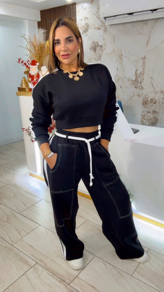 Vancouver Black Travel Set (spandex) utilicé talla Médium