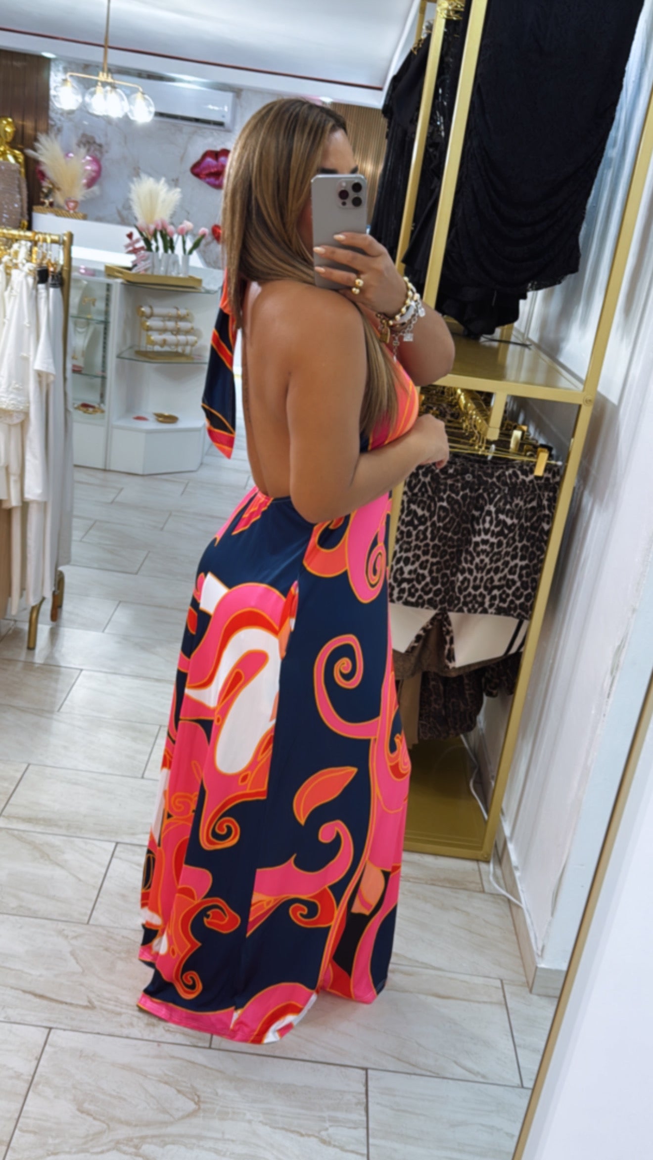 Indian Maxi Dress (corre grande) stretch