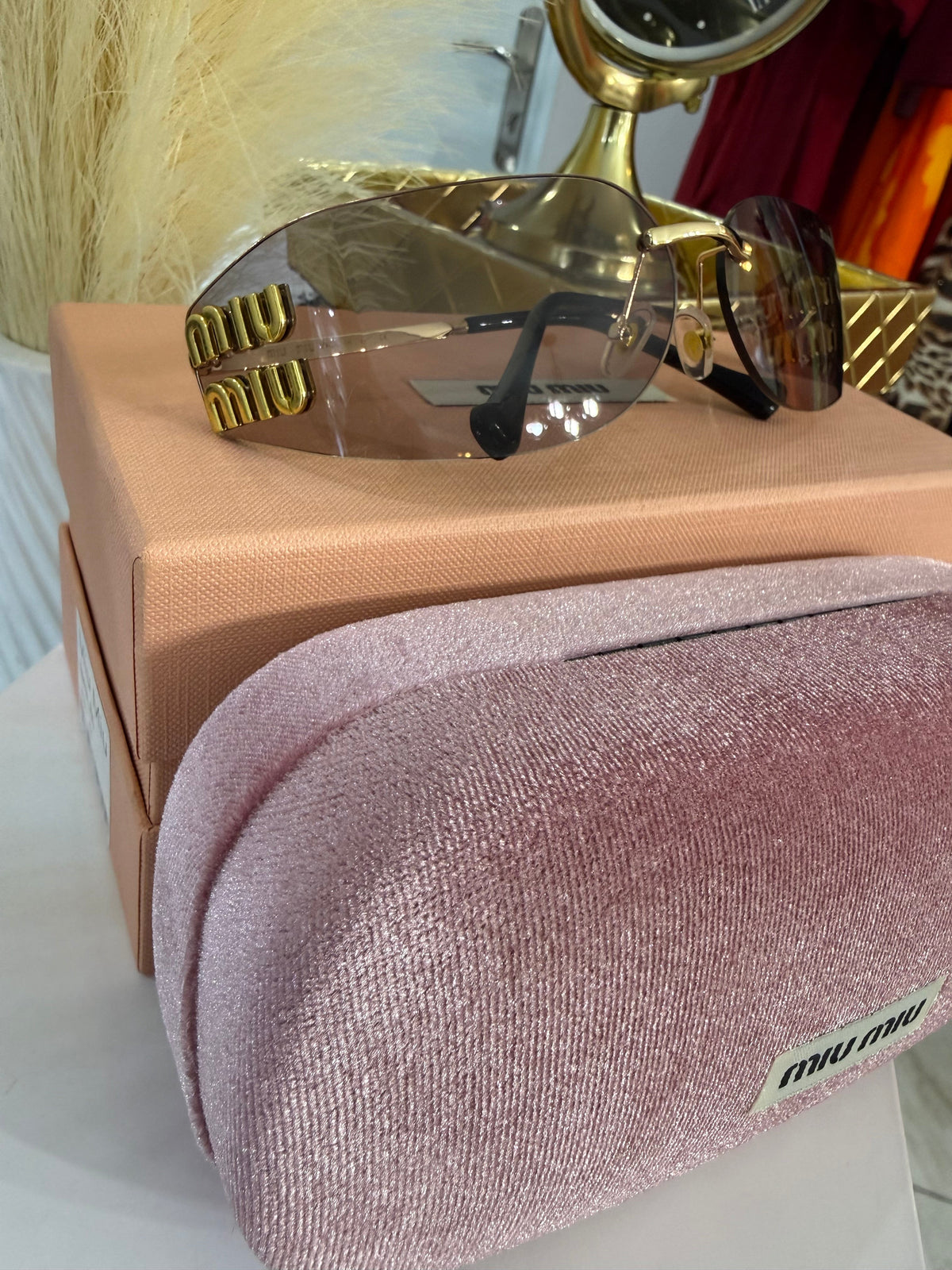 Miu Light Pink Sunglasses (Kit completo) tamaño grande