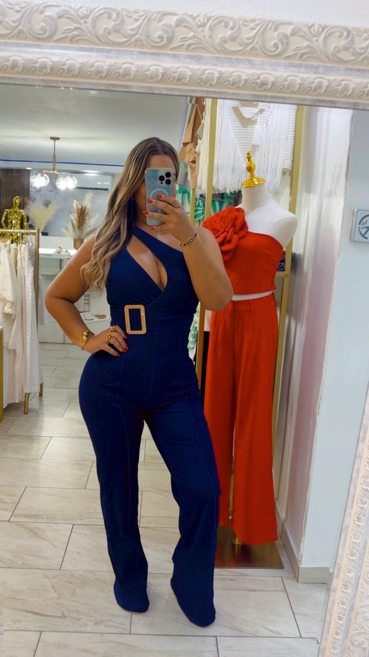 Moscú Dark Denim Jumpsuit