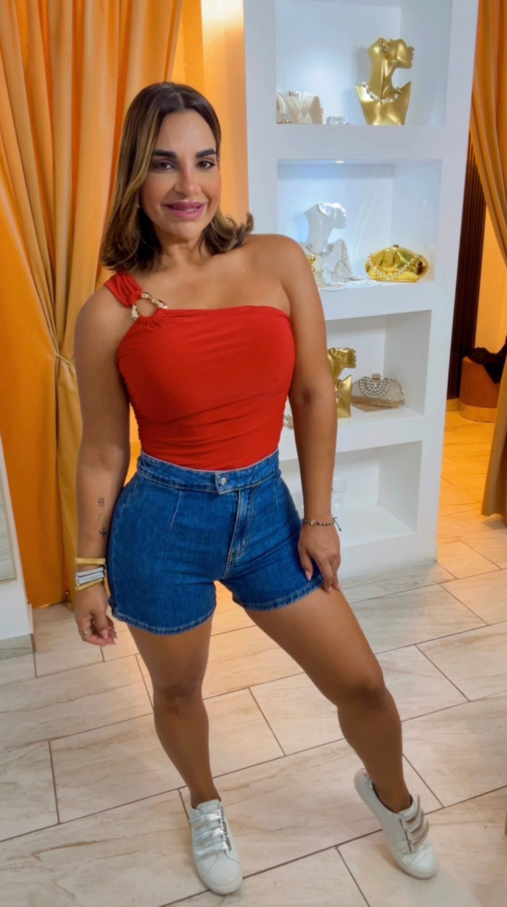 Denim Short Pant (spandex) utilicé talla Médium