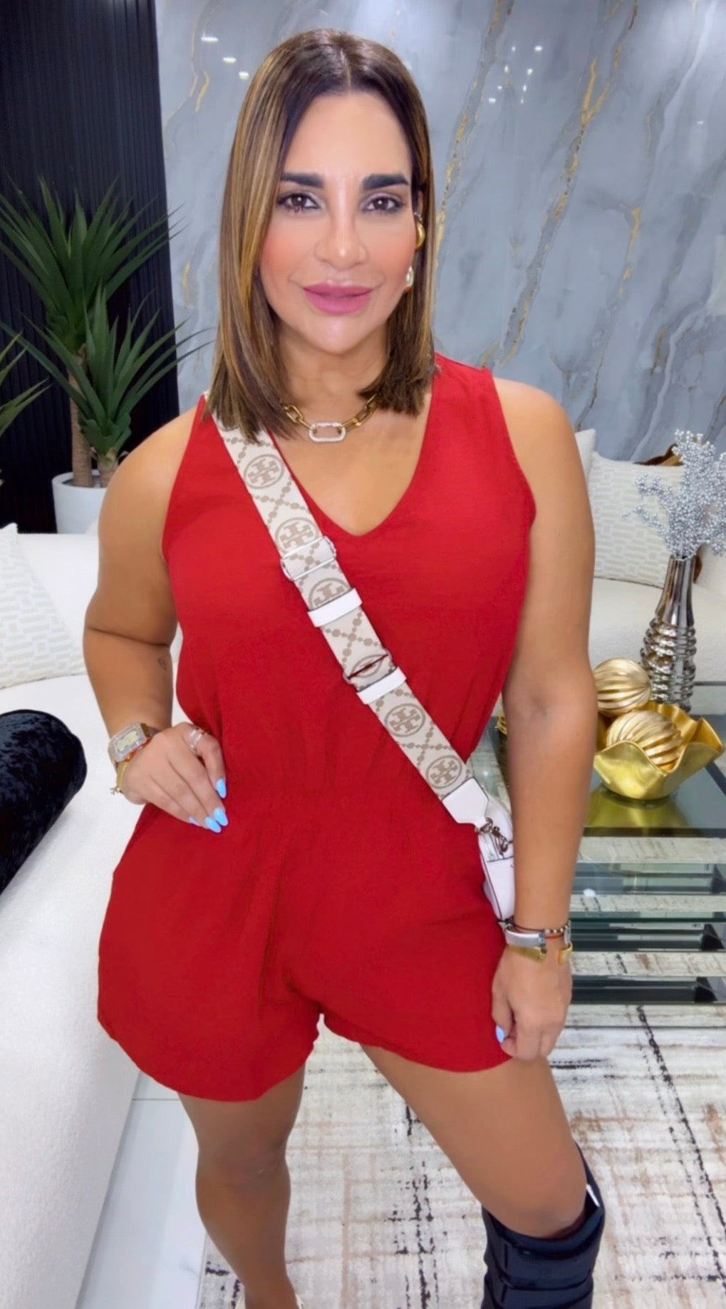 Indian Burgundy Romper (spandex)