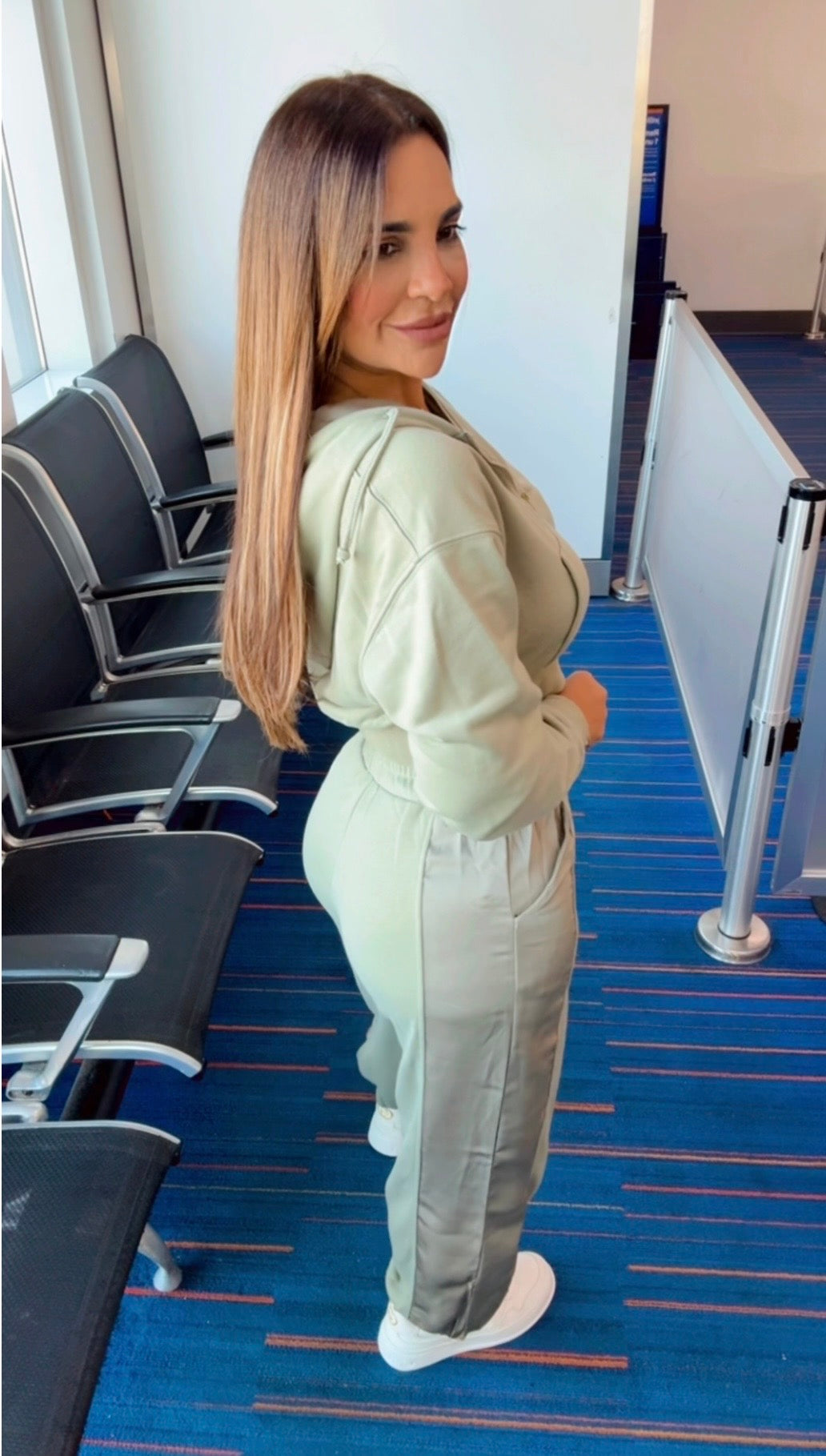 John F Kennedy Green Travel Set (spandex)