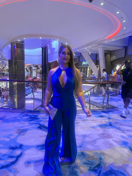 Royal Carribean Blue Jumpsuit(utilicé talla Médium)