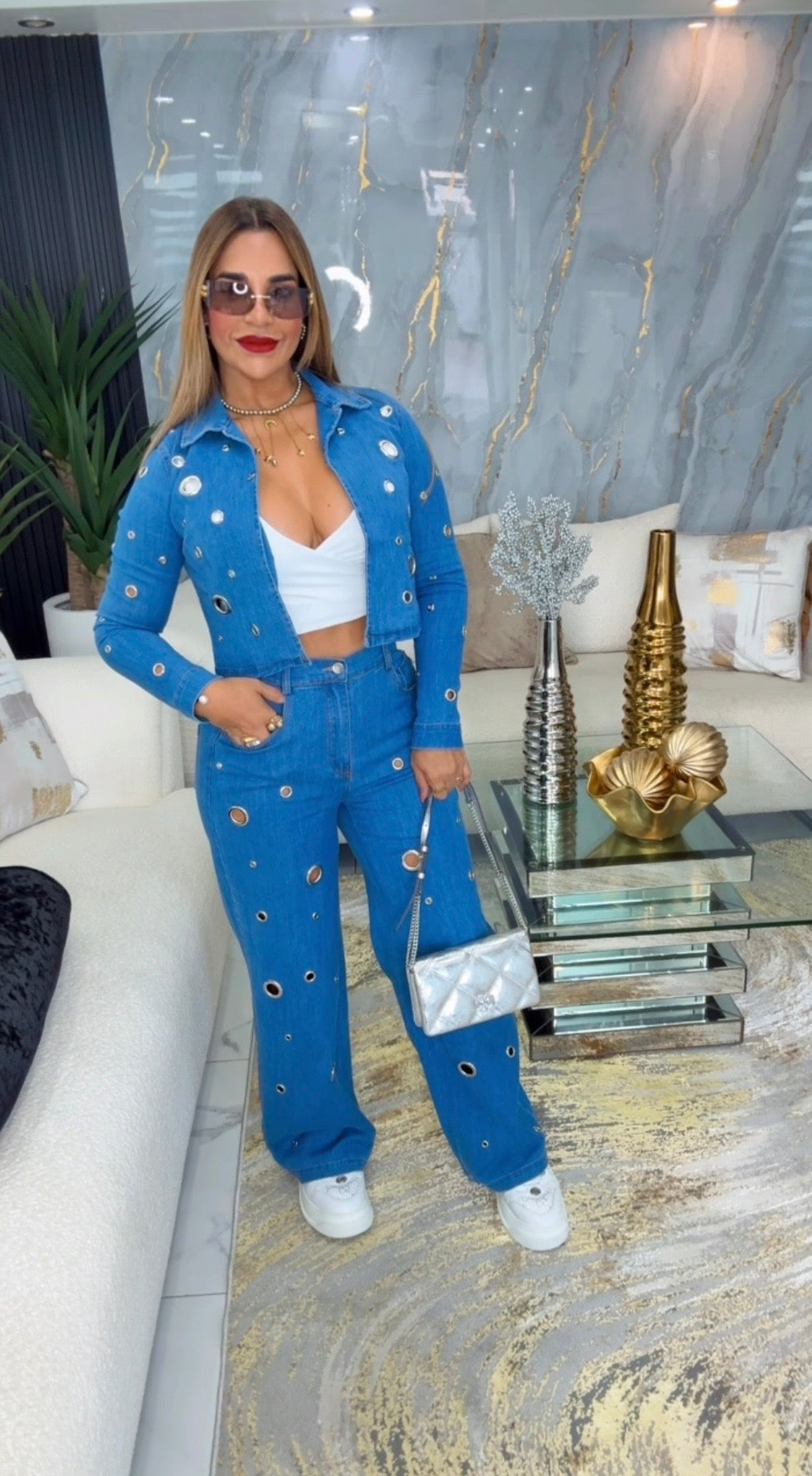 Australian Denim Jacket & Pant Set (spandex)