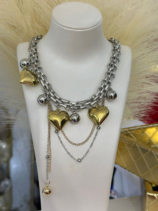 Lovely two tones necklace