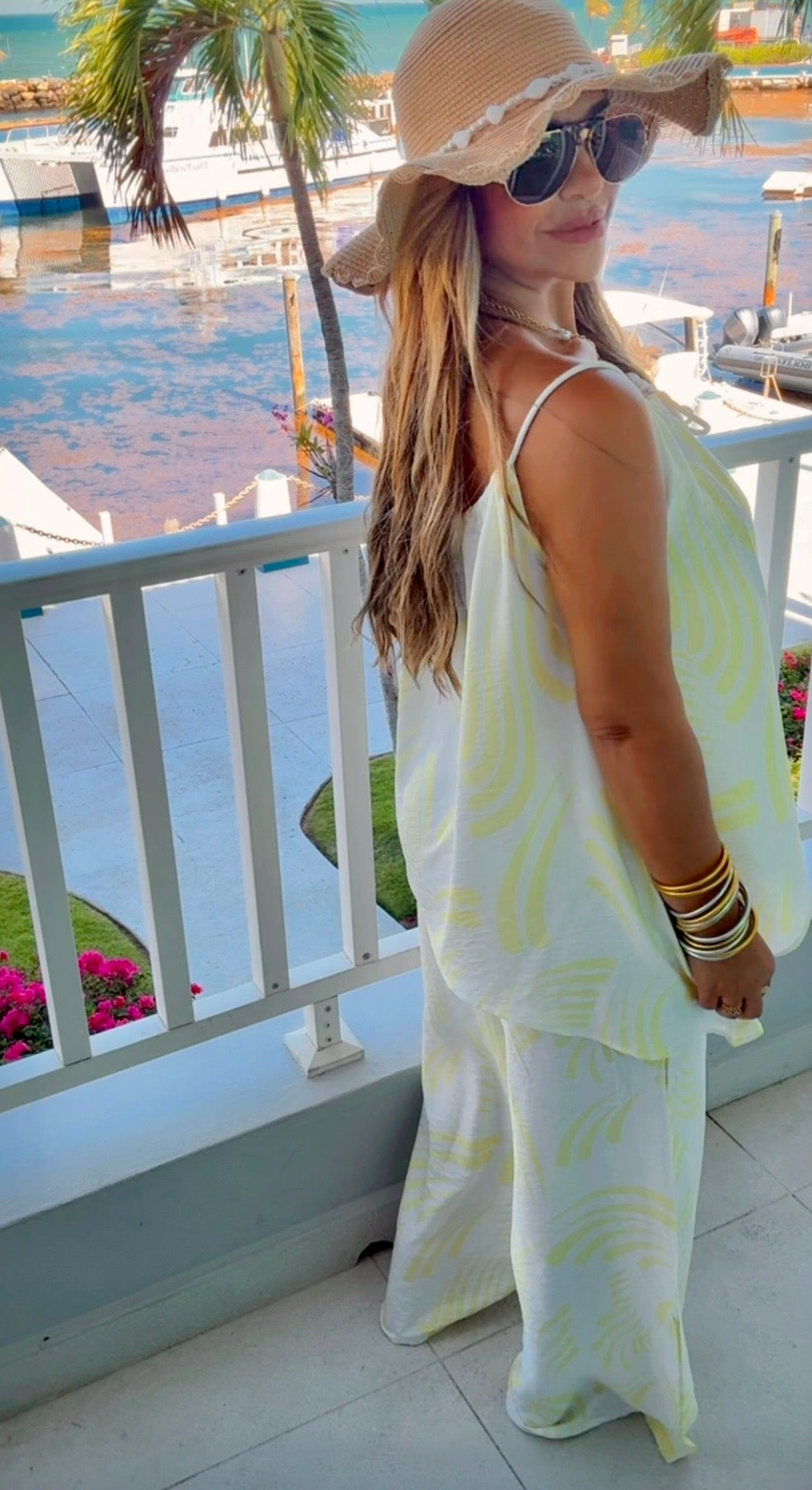 Las Olas Yellow Set (spandex) utilicé talla Small