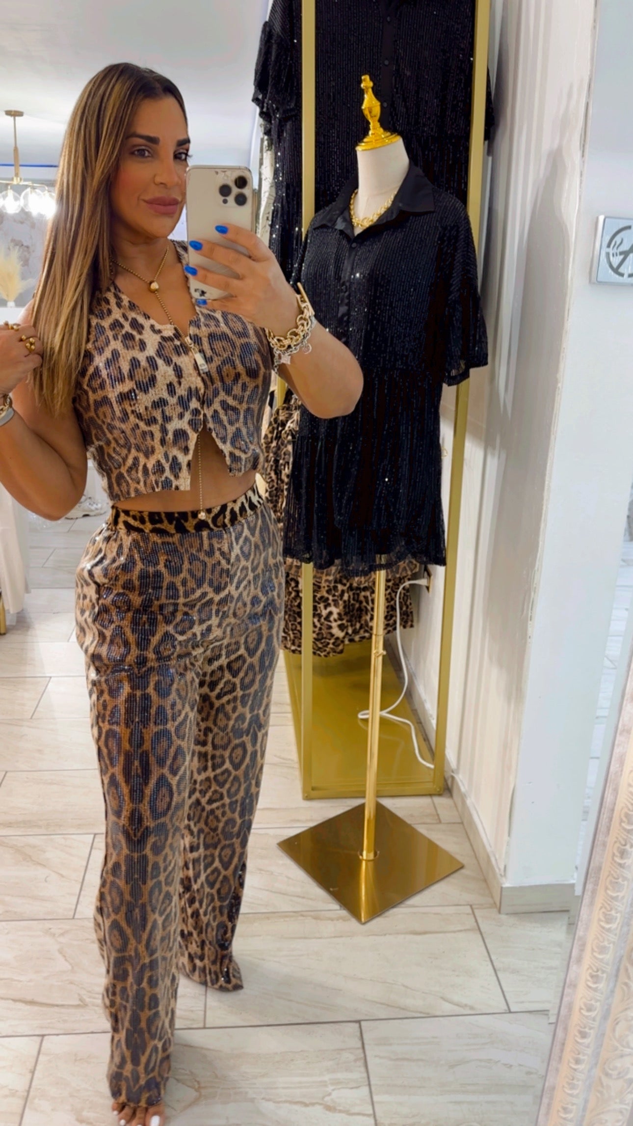 Leopard Vest Set(super stretch)