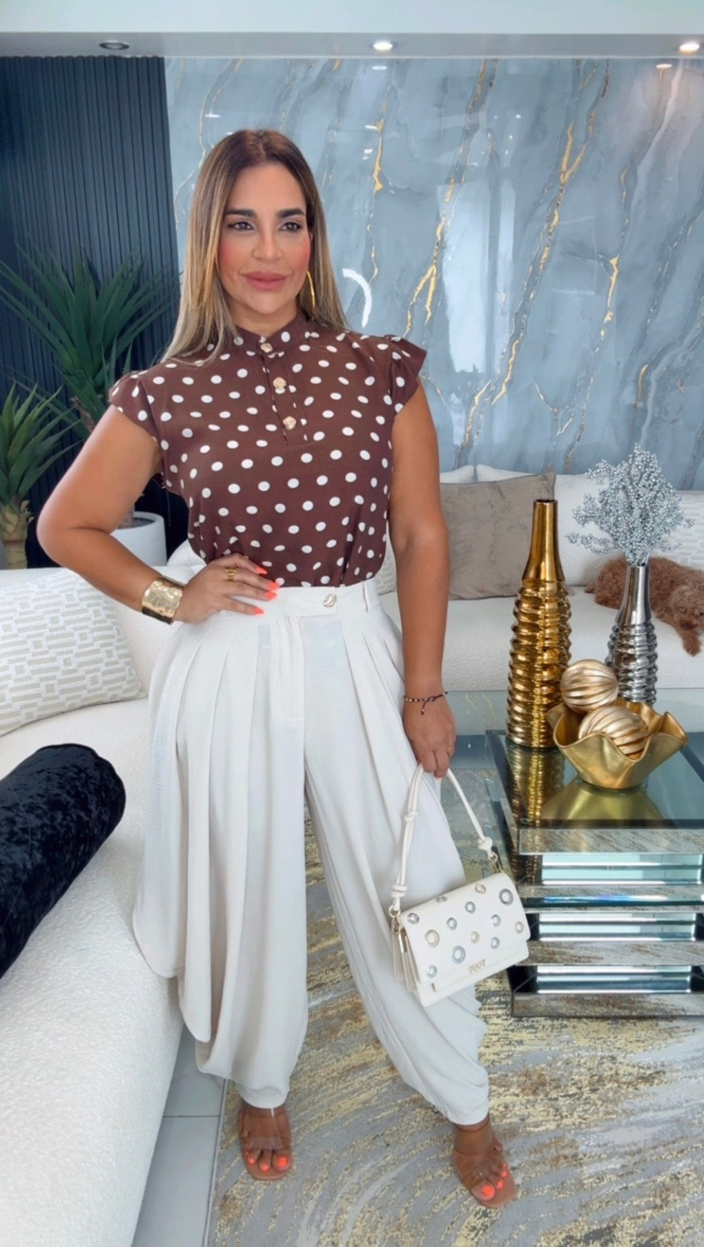Elegant Beige Pant (utilicé Médium)