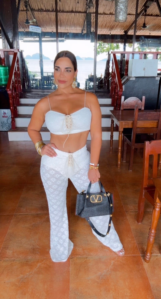 Cebú Beige Pant Set (stretch )