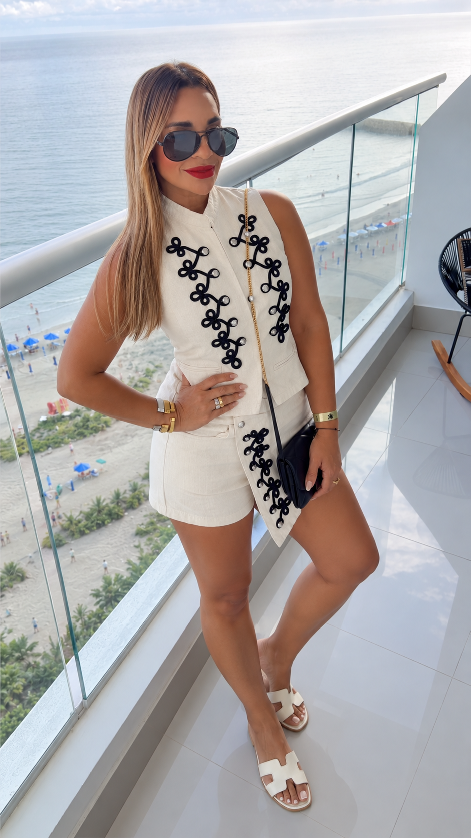 Nude Napoleón Skort Set (utilicé M) es falda pantalón