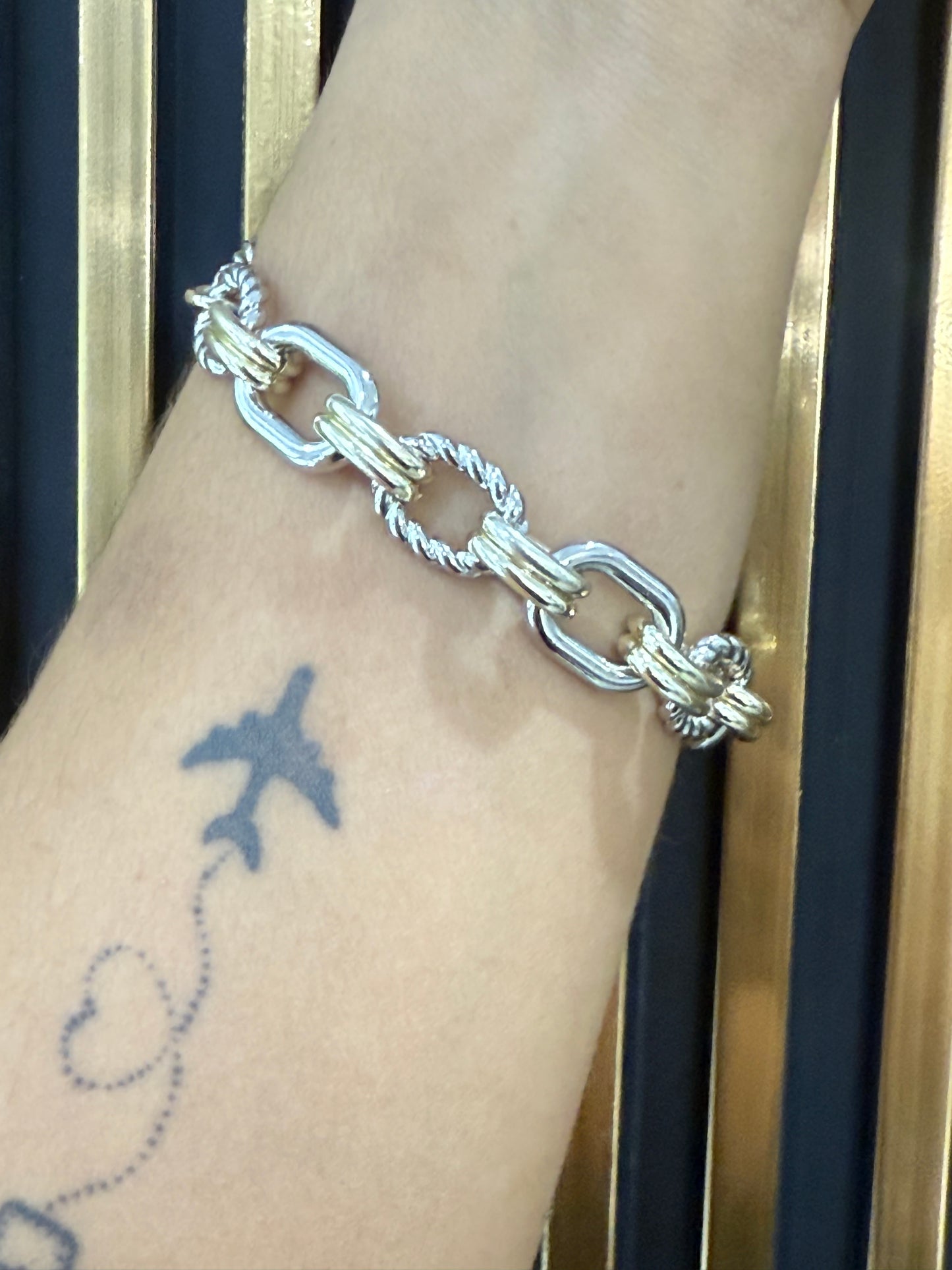 Circle Two Tones Bracelet