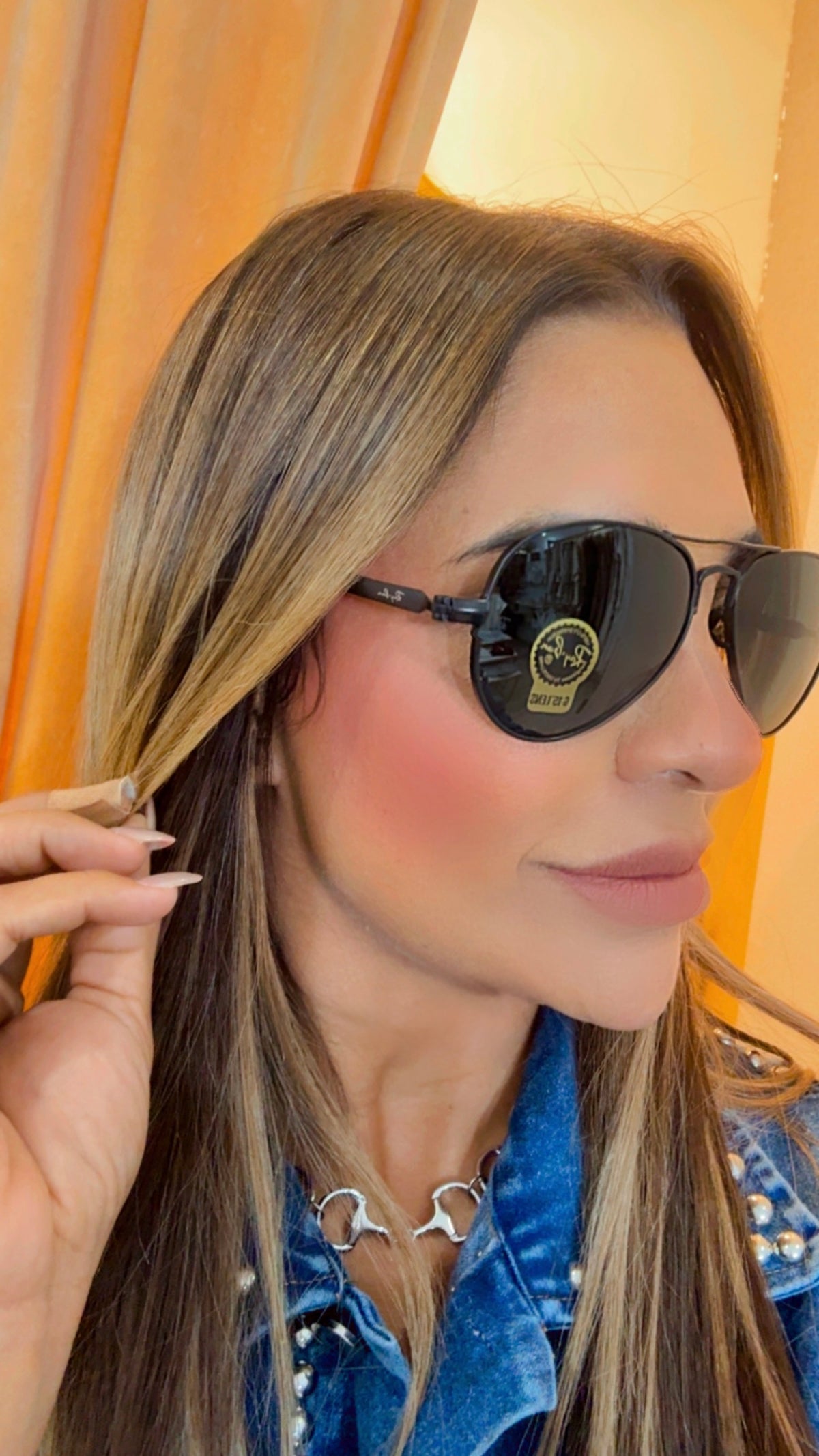 RBan Aviator Black Sunglasses (Kit completo) unisex