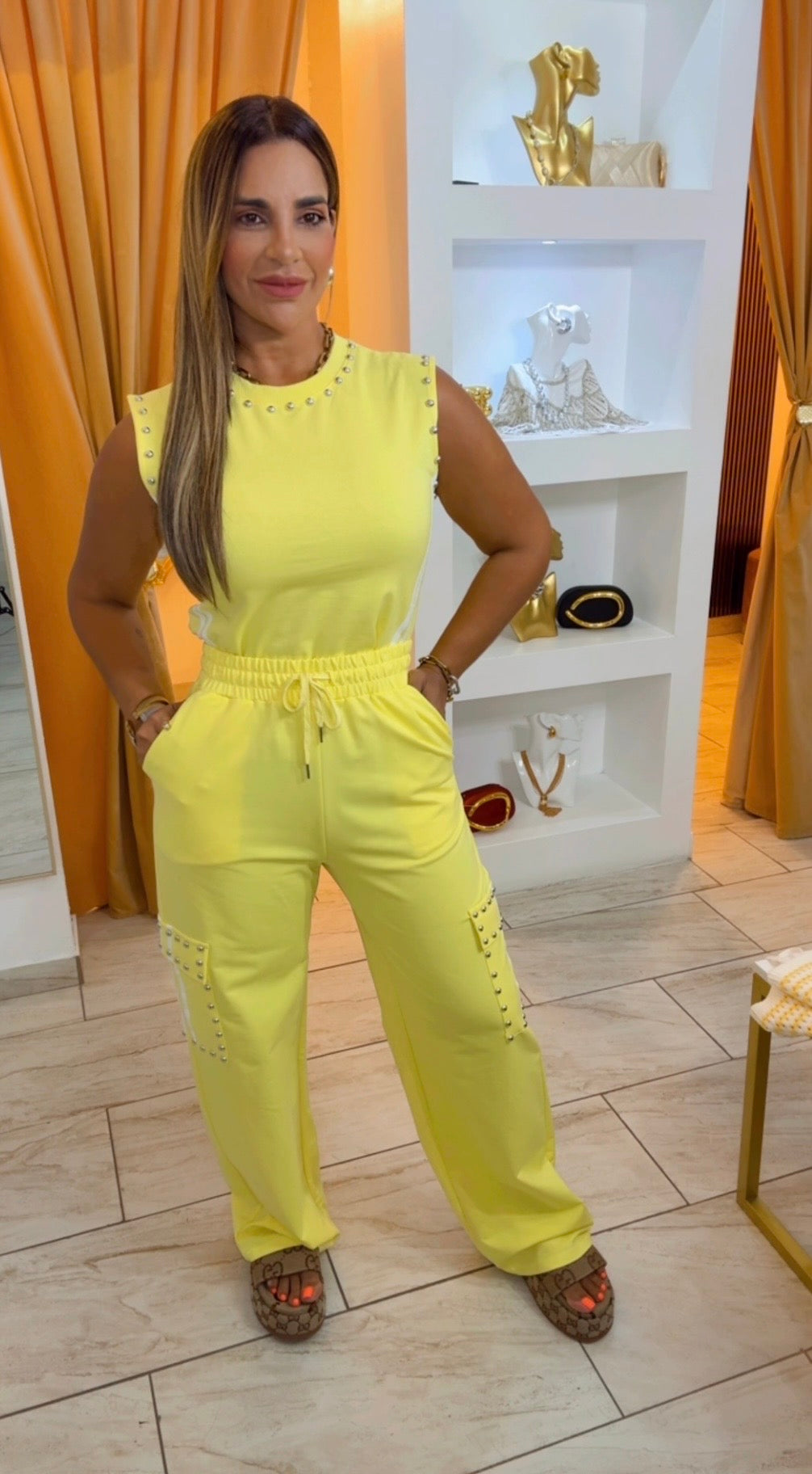 Bruselas Yellow Set (spandex)