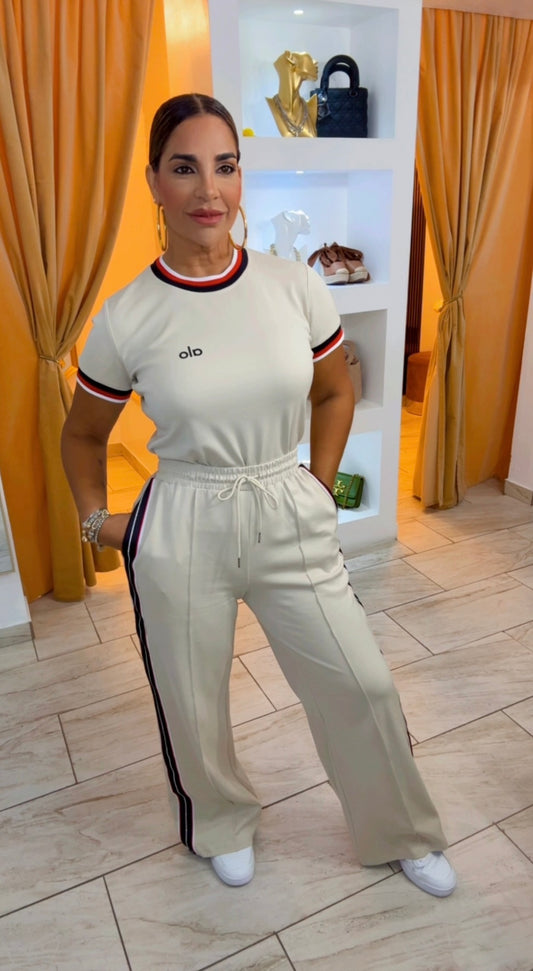 Alo Beige Formal Set (stretch)
