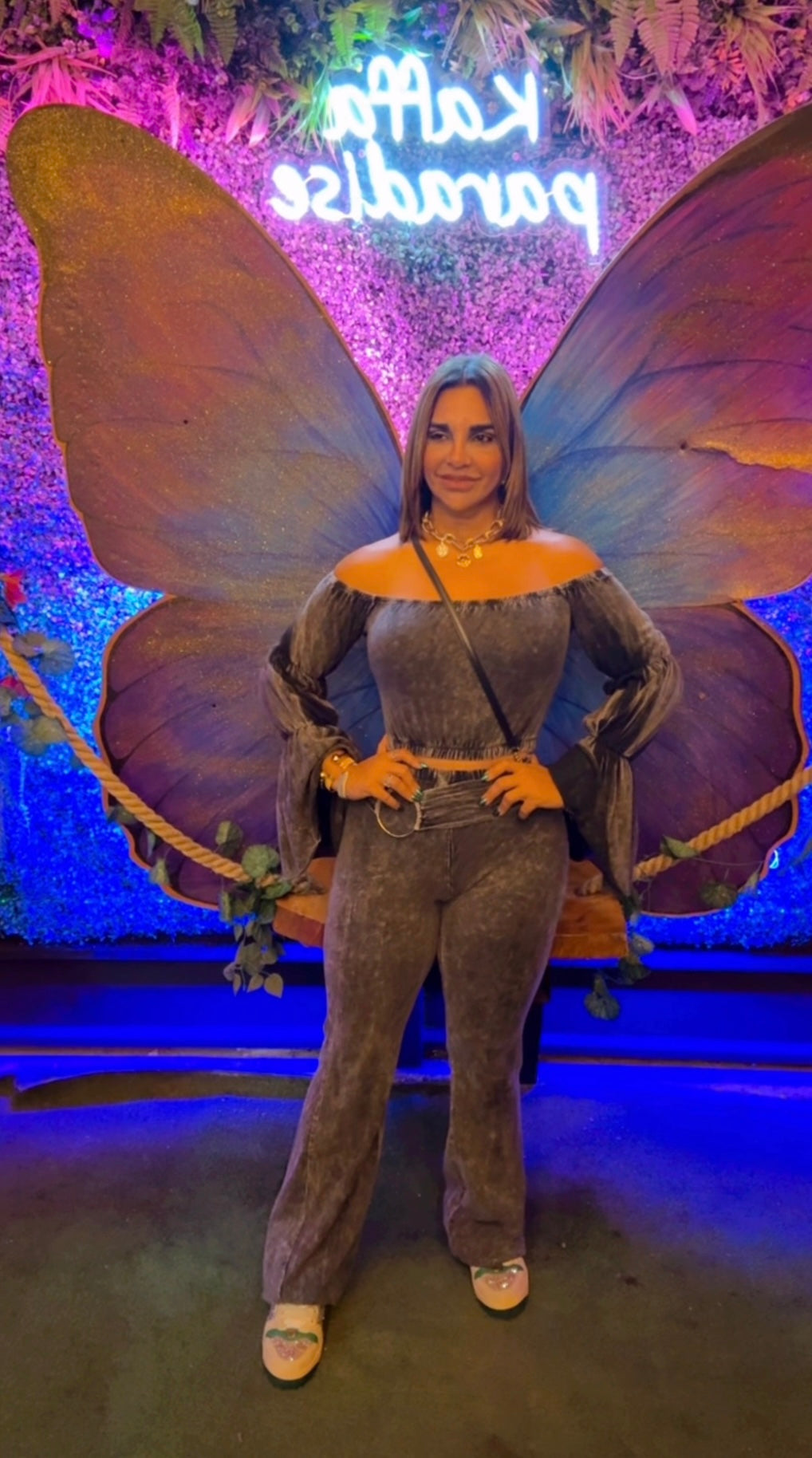 Burj Khalifa Mineral Wash Black Set (spandex)