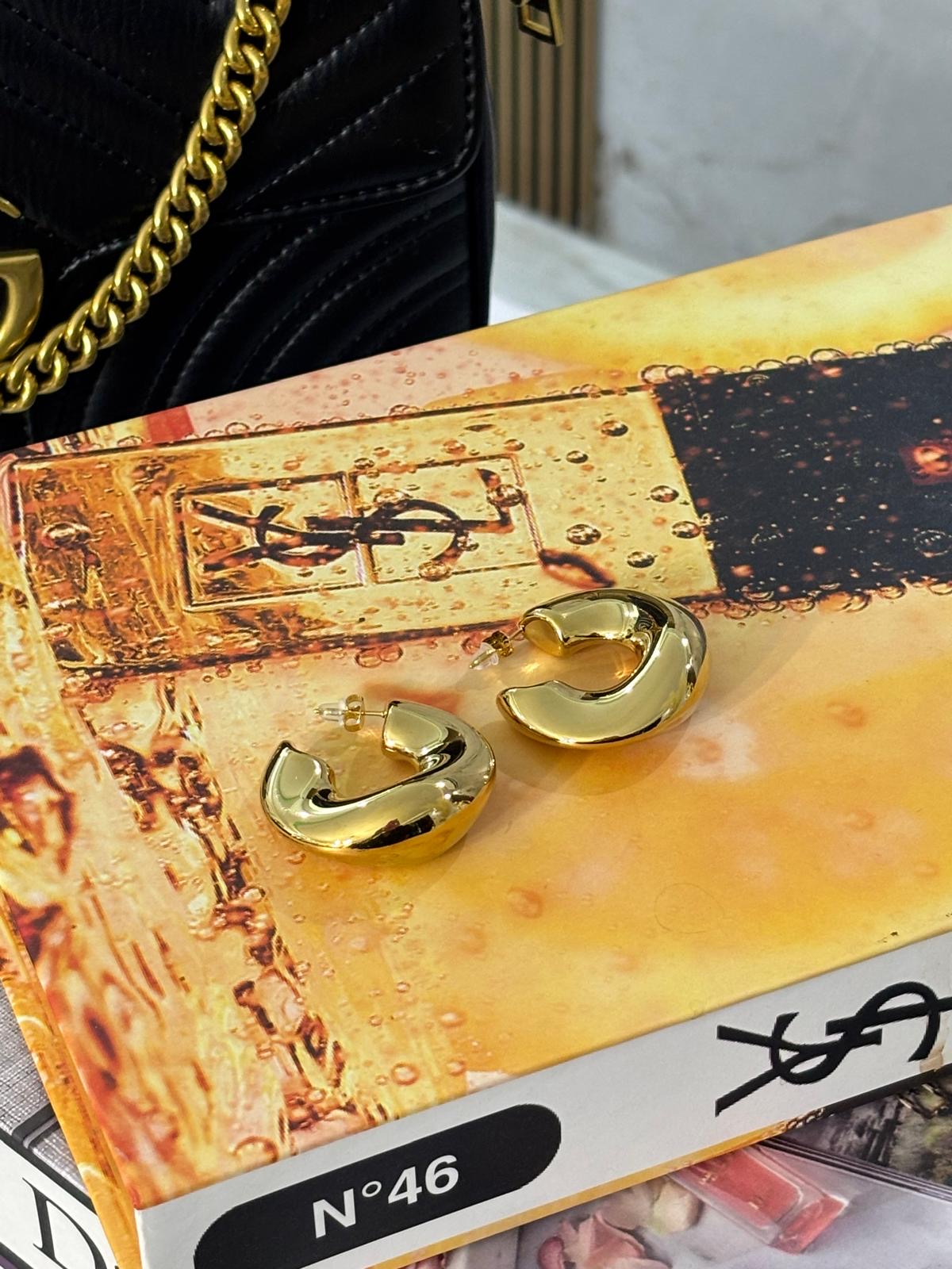 Camilia Golden Earrings (oro acero inoxidable)