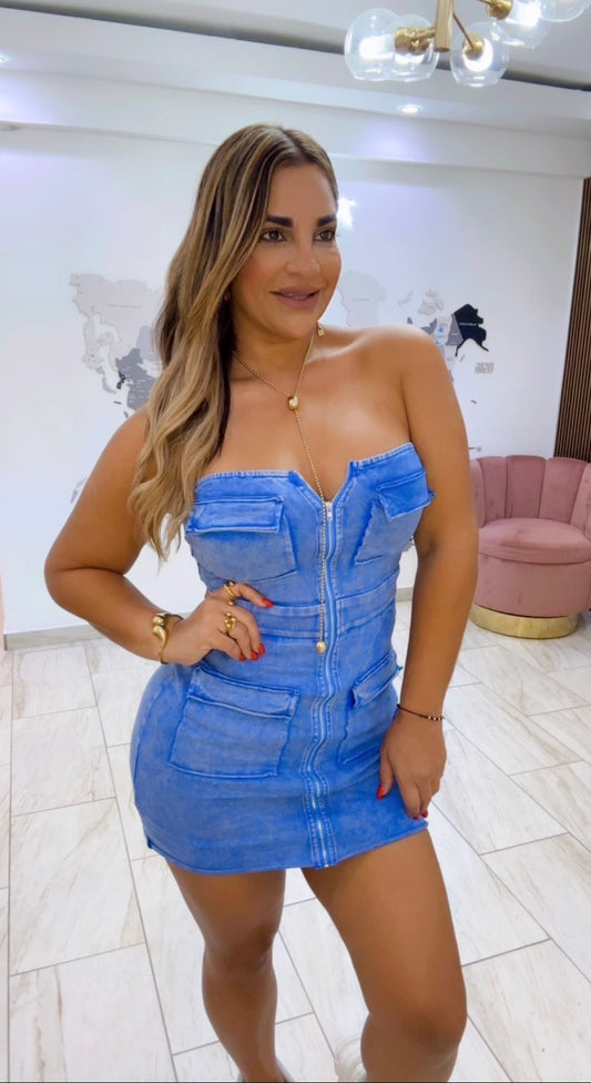 Baldí Blue Dress