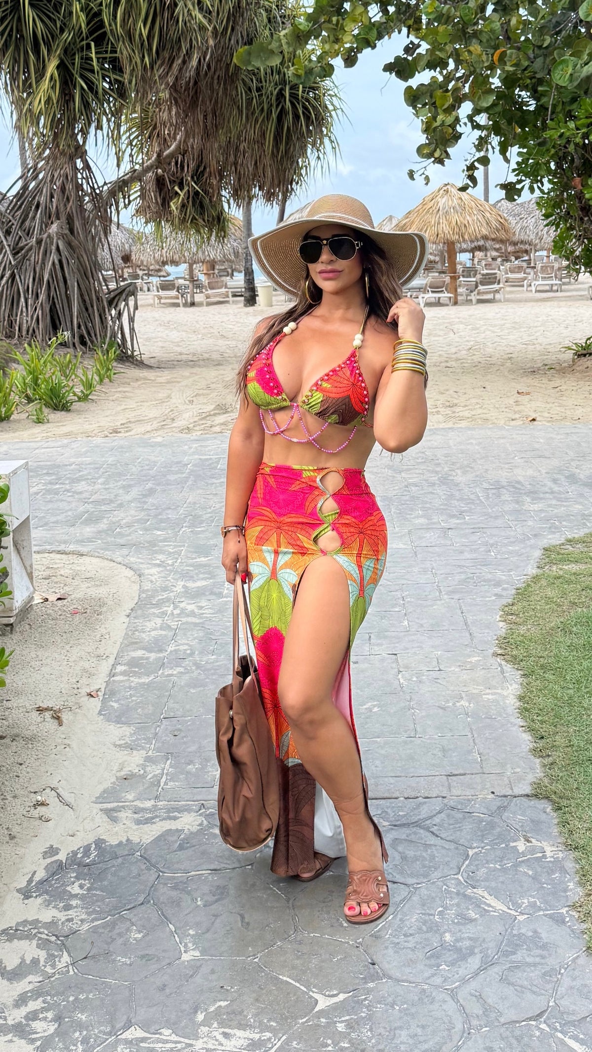 The Palm 3 Pieces Swimsuit (colección 🇨🇴)