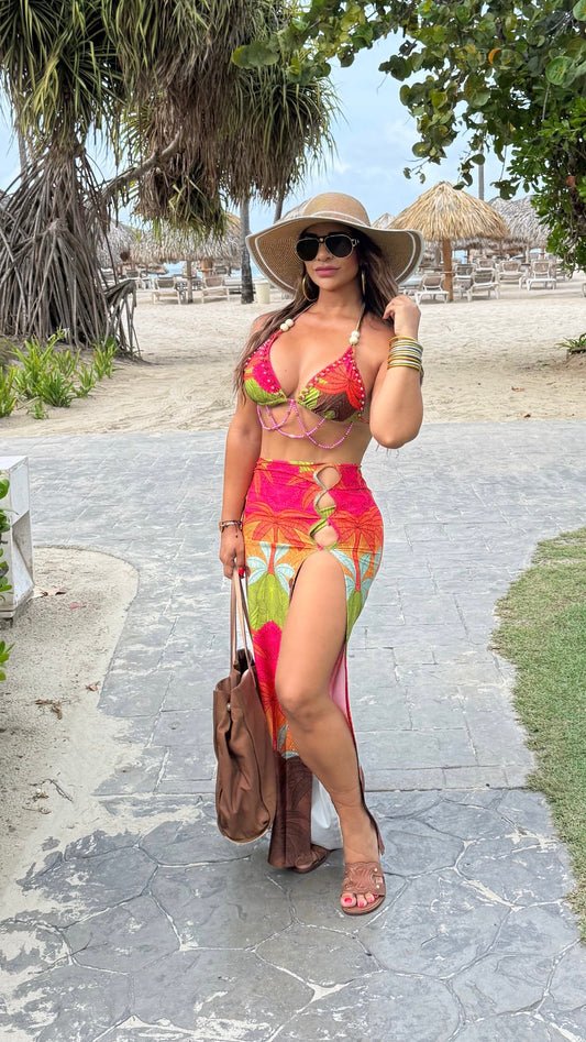 The Palm 3 Pieces Swimsuit (colección 🇨🇴)