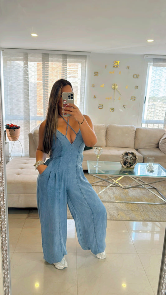 Pasadena Denim Jumpsuit (stretch) utilicé talla Médium