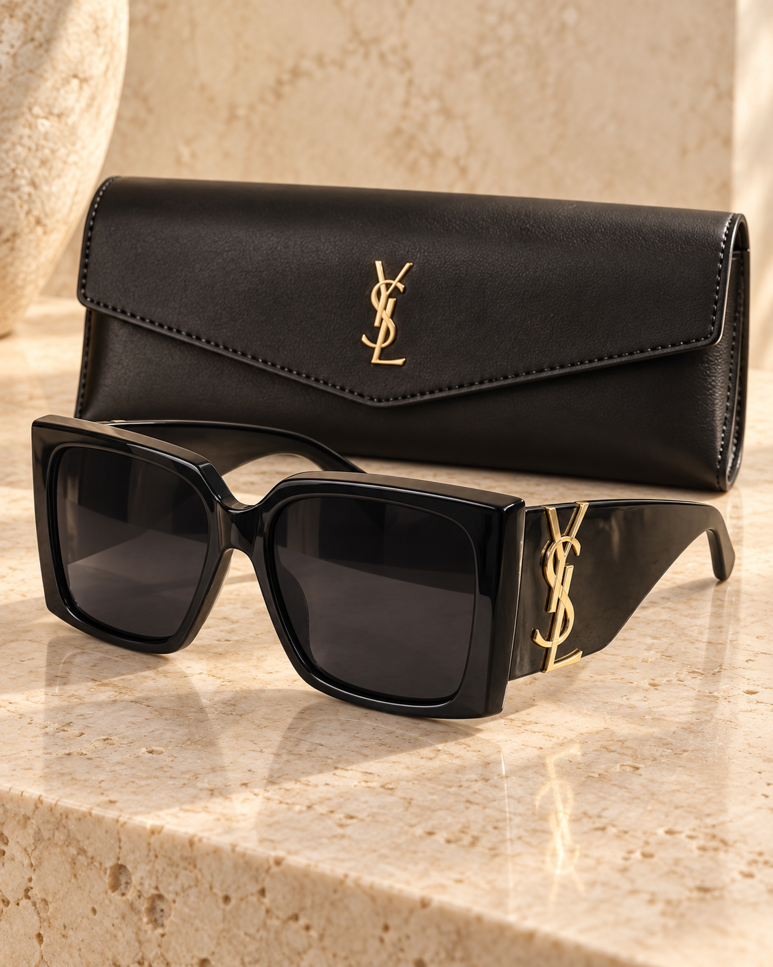 YSL Black Sunglasses (Kit completo)