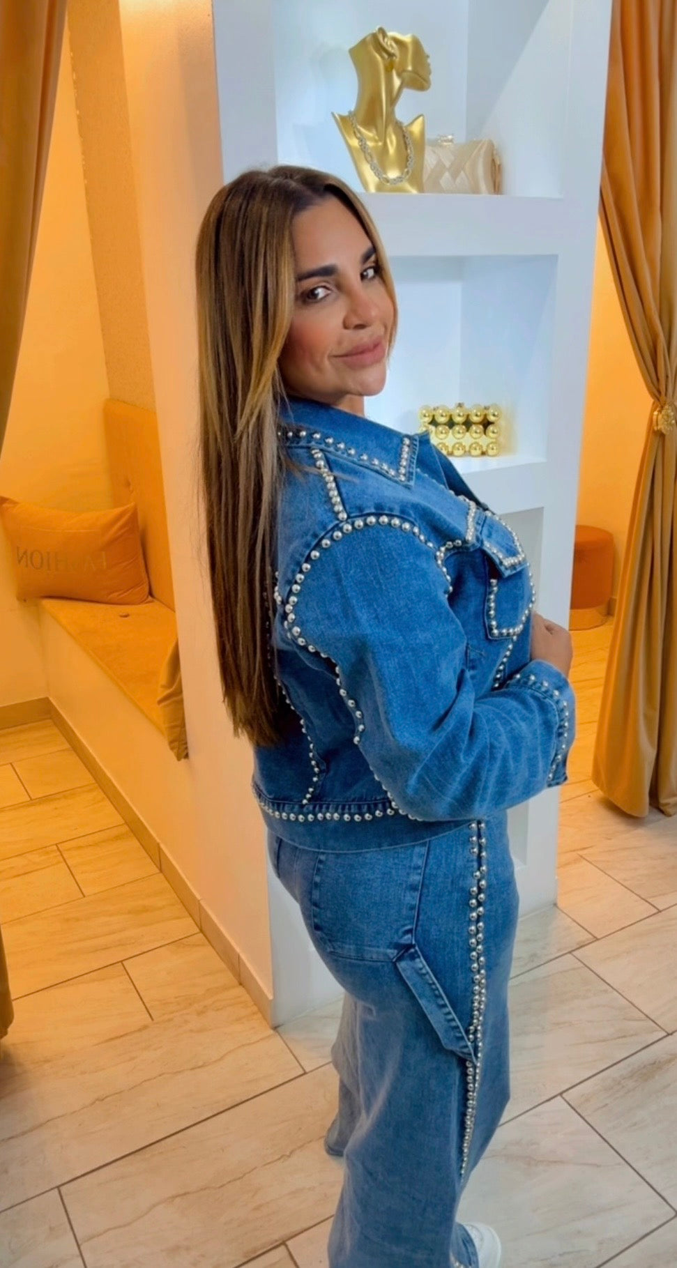Restock District Denim Jacket (spandex) Llegan el próximo martes (puedes bajar una talla)