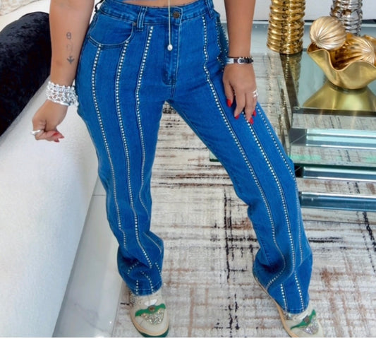 Denim Shine Pant (spandex) solo pantalón