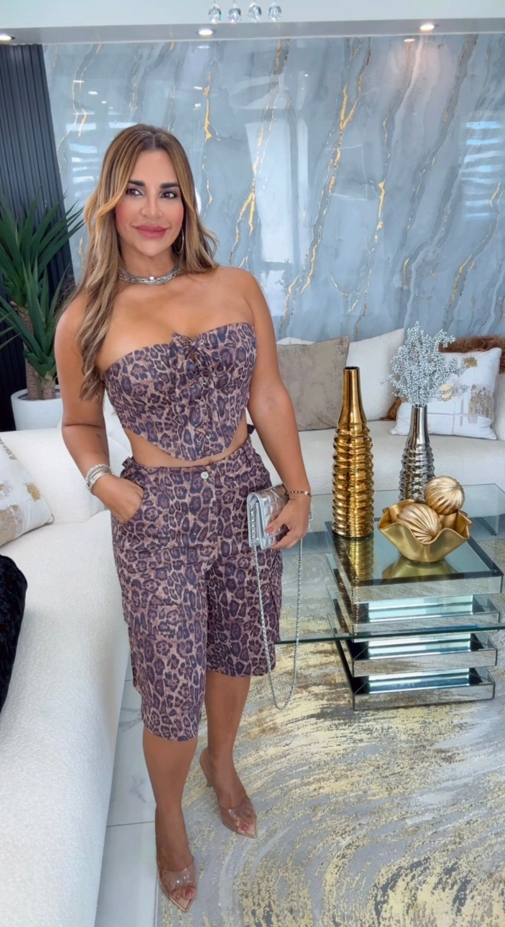 Animal Print Shine Set (spandex)