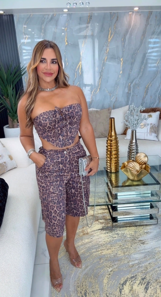 Animal Print Shine Set (spandex)