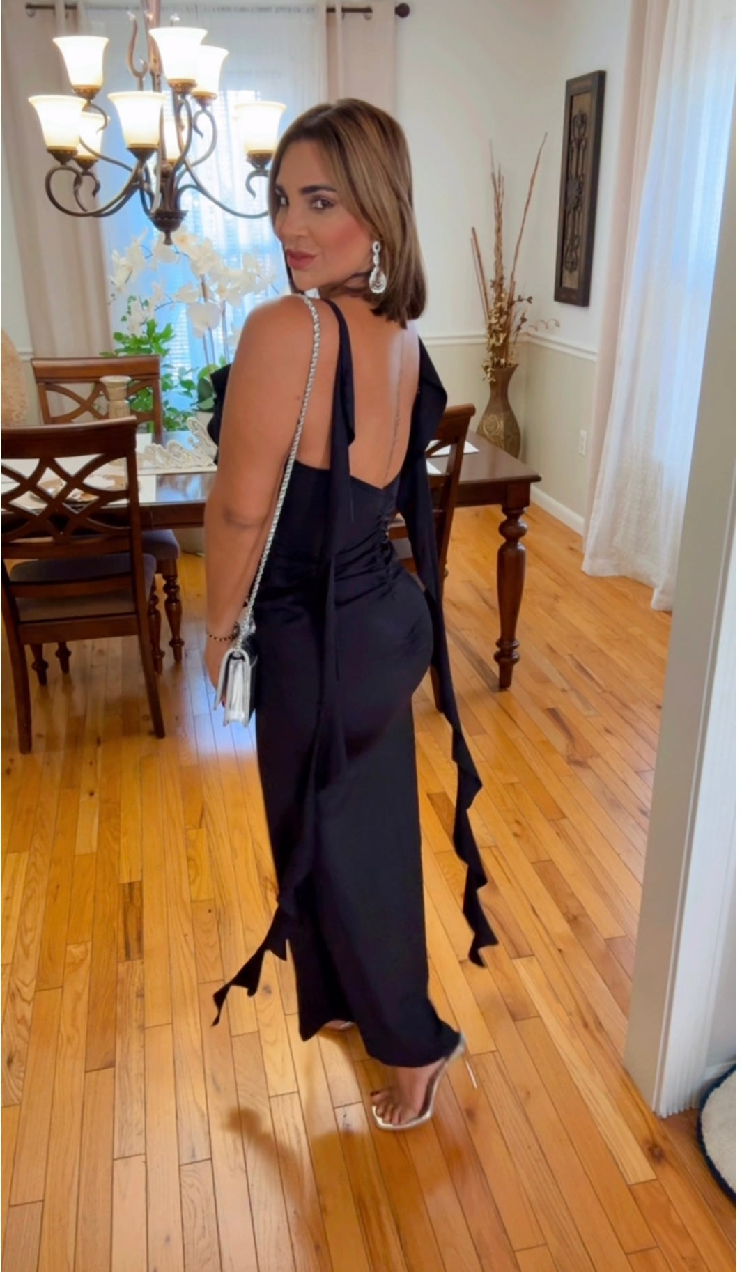 Infinity Black Dress (stretch) utilicé talla M