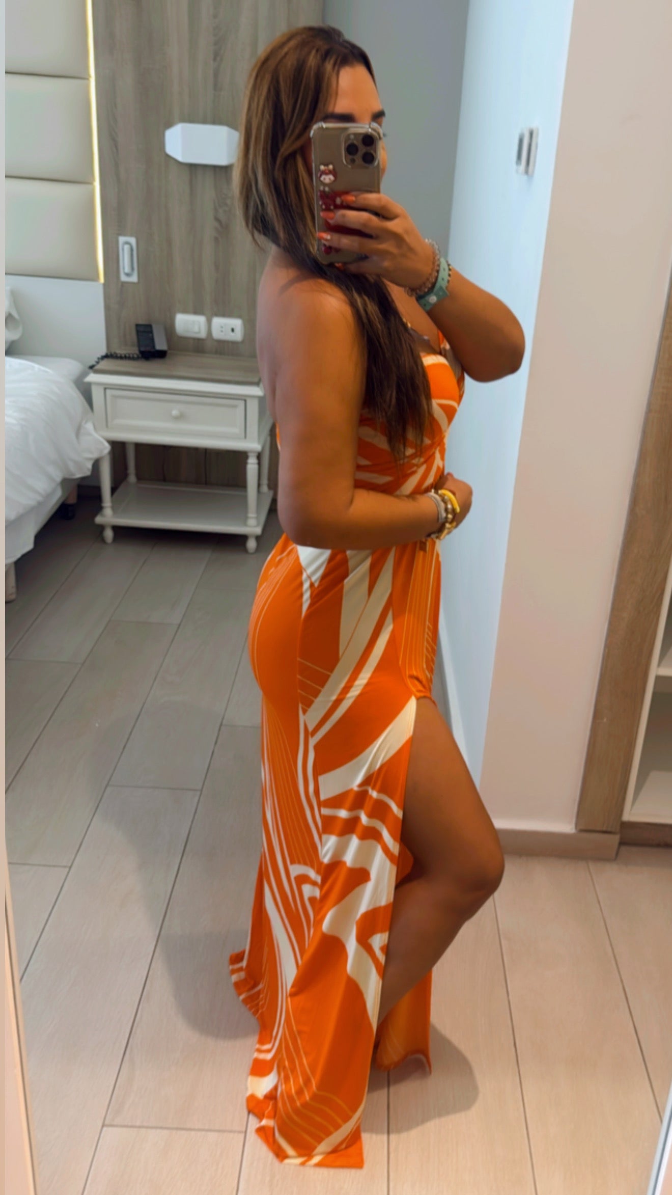 Saona Orange Dress (stretch) (utilicé talla M)