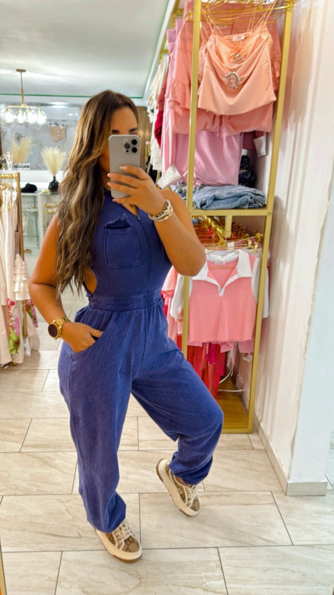 Emirates Navy Jumpsuit (stretch)