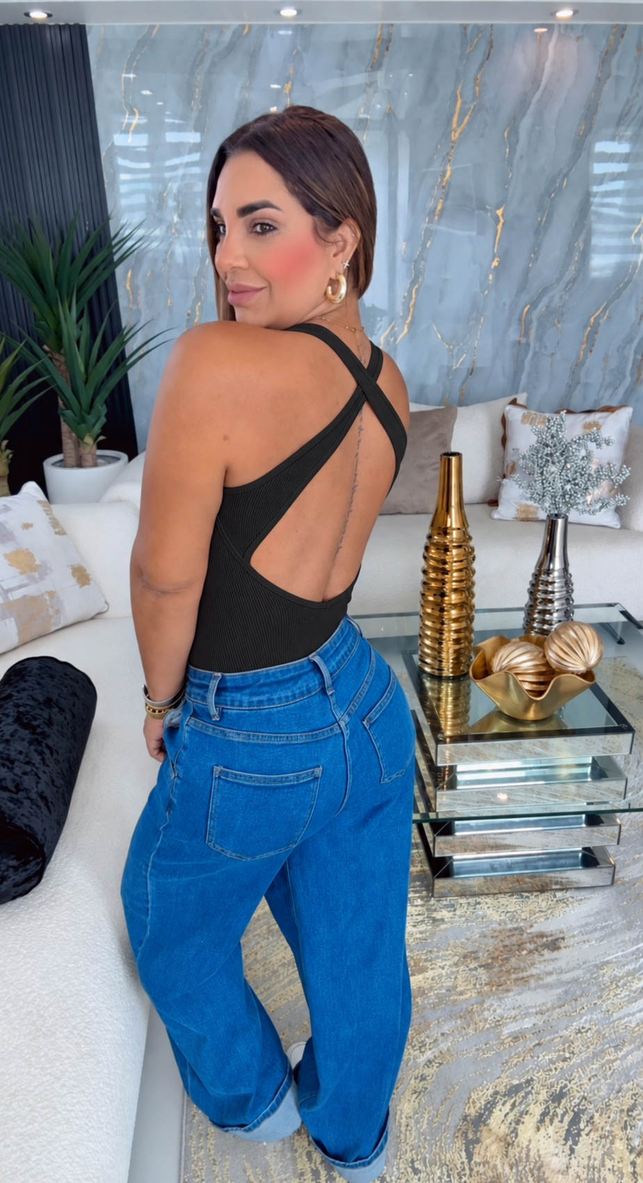 Dynamic Black Bodysuit (stretch)