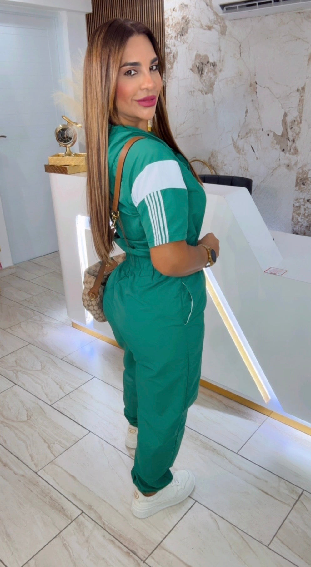 Marrakech Green Jumpsuit (spandex)